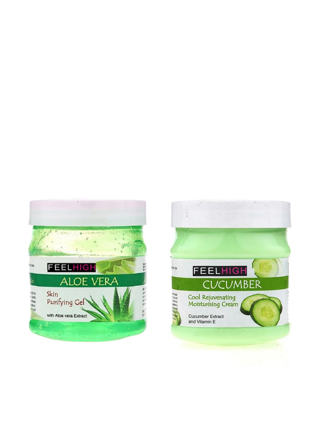 FEELHIGH Set Of 2 Face & Body Aloe Vera Gel & Cucumber Cream-500ml Each-picture-15
