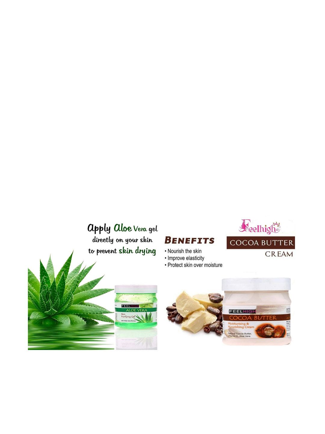 FEELHIGH Aloe Vera Gel And Coca Butter Cream-picture-19