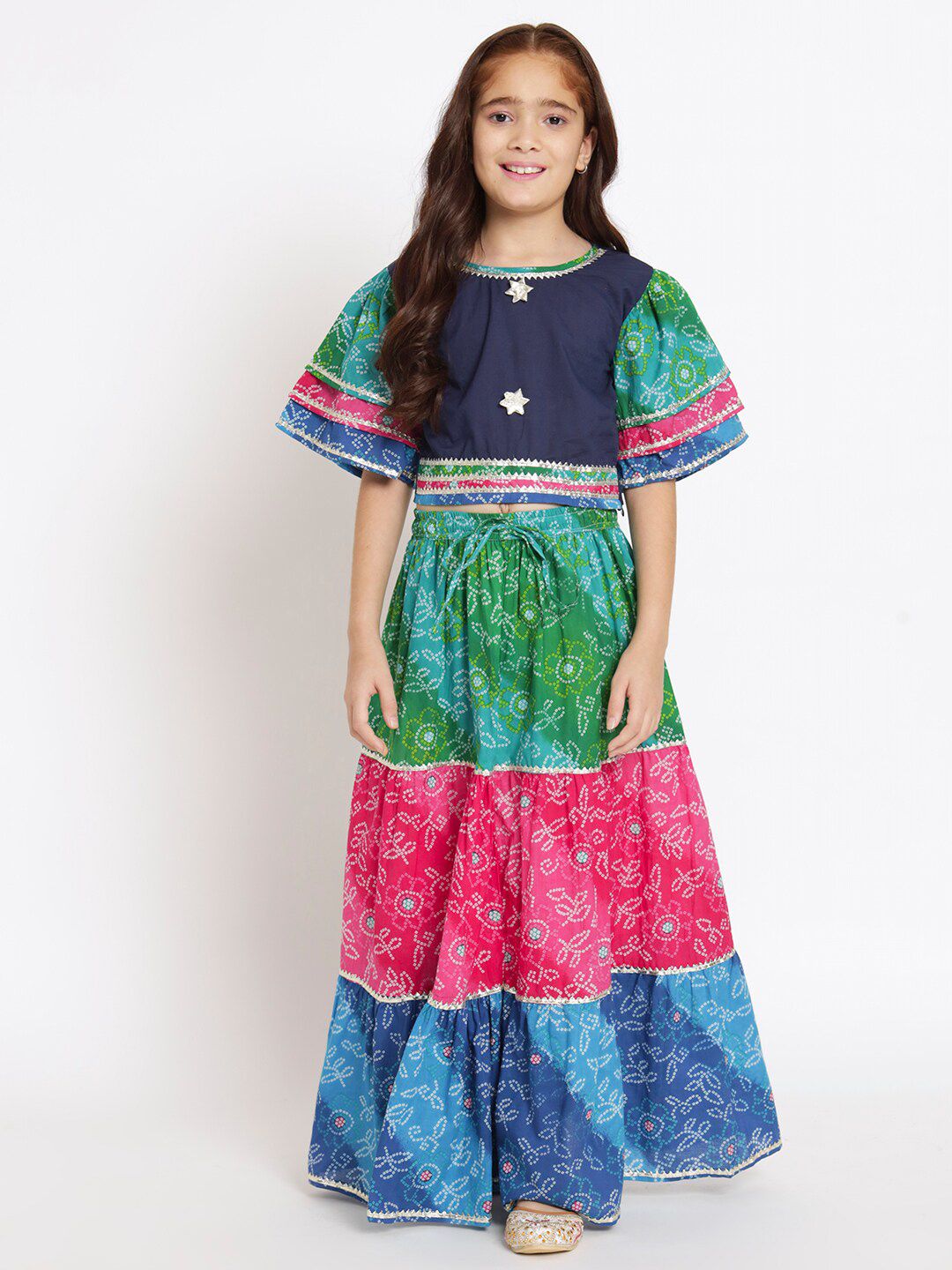 Readiprint Fashions Girls Printed Cotton Ready to Wear Lehenga Choli-picture-26