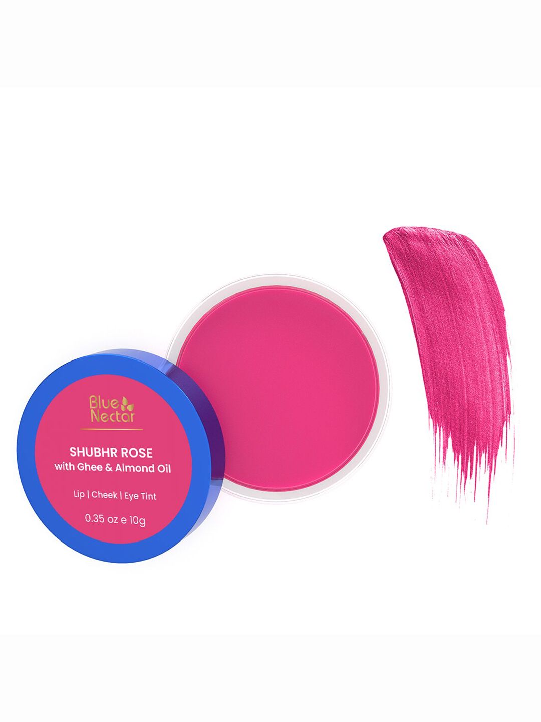 Blue Nectar Shubhr Rose Lip & Cheek Tint With Nourishing Ghee Shea Butter-10gm Rose Pink-image-48