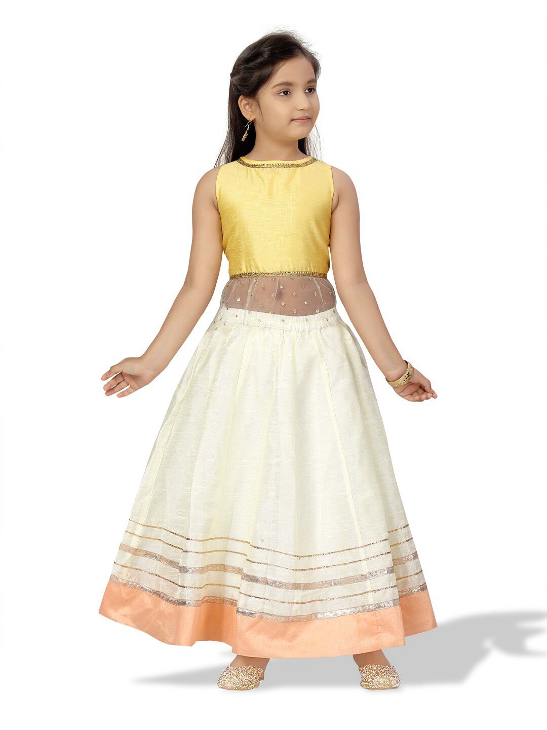 BAESD Girls Sequined Ready to Wear Lehenga & Blouse-picture-21