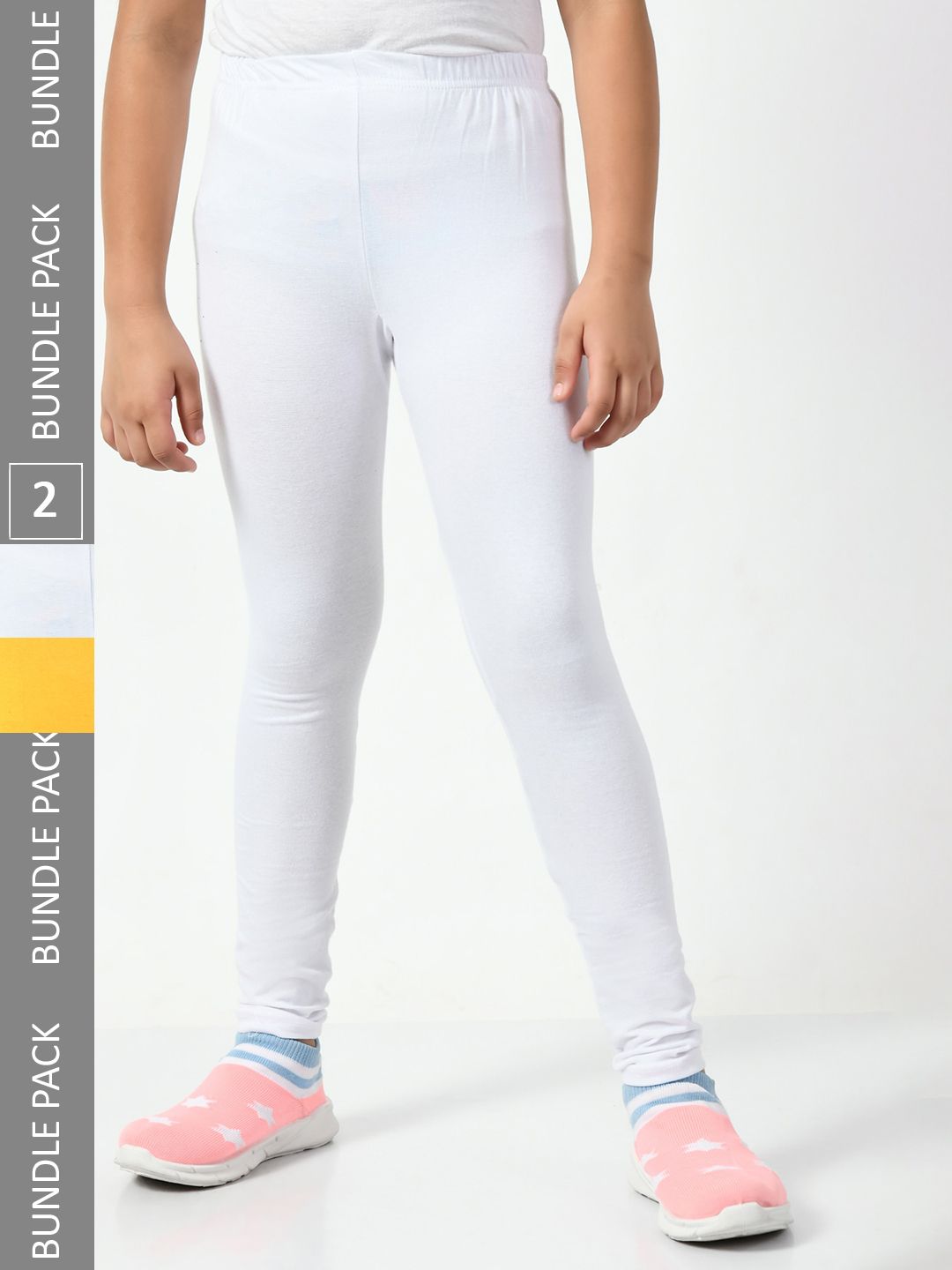 BAESD Girls Pack Of 2 Churidar-Length Leggings-picture-35