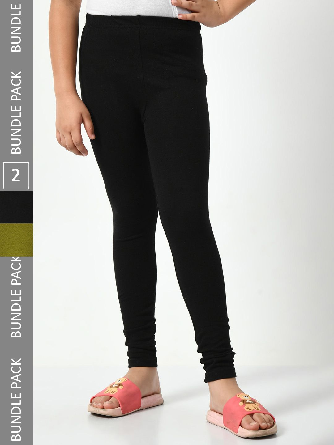 BAESD Girls Pack Of 2 Ankle-Length Leggings-picture-44