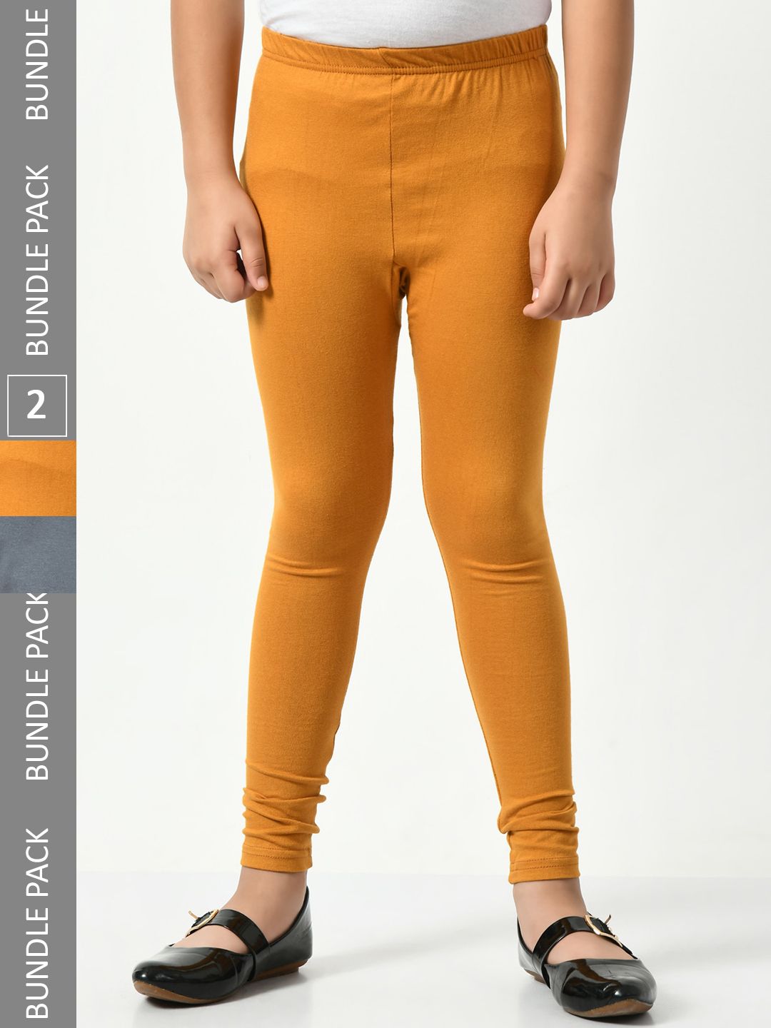 BAESD Girls Pack Of 2 Churidar-Length Leggings-picture-51