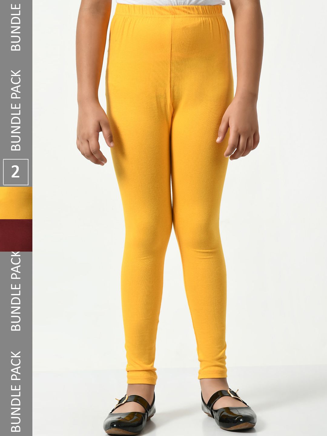 BAESD Girls Pack Of 2 Ankle-Length Leggings-picture-39