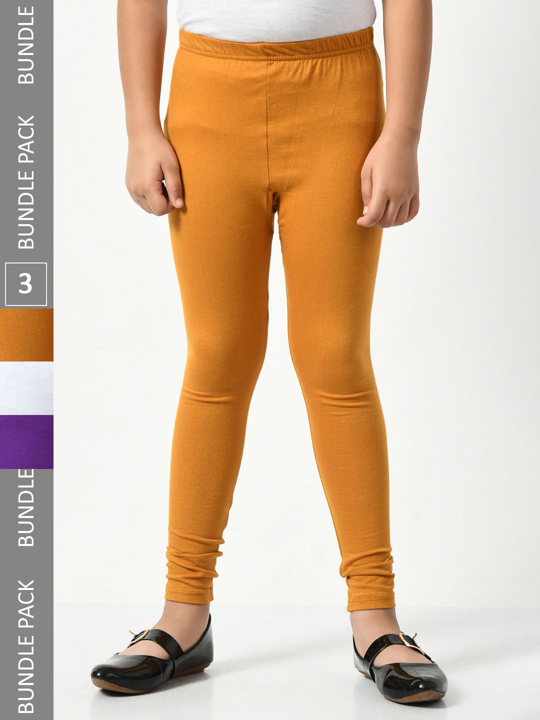 BAESD Girls Pack Of 3 Ankle-Length Leggings-picture-43