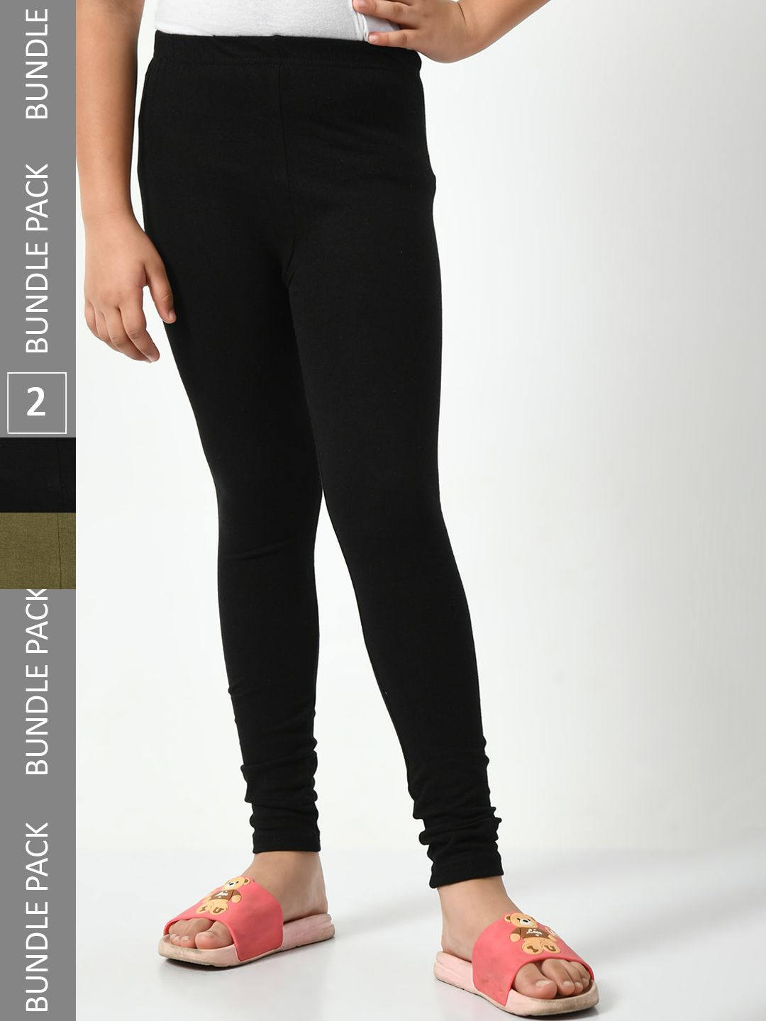 BAESD Girls Pack Of 2 Ankle-Length Leggings-picture-22