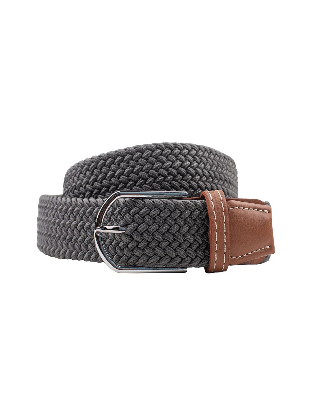 The Tie Hub Men Textured Slim Stretchable Belt-picture-39