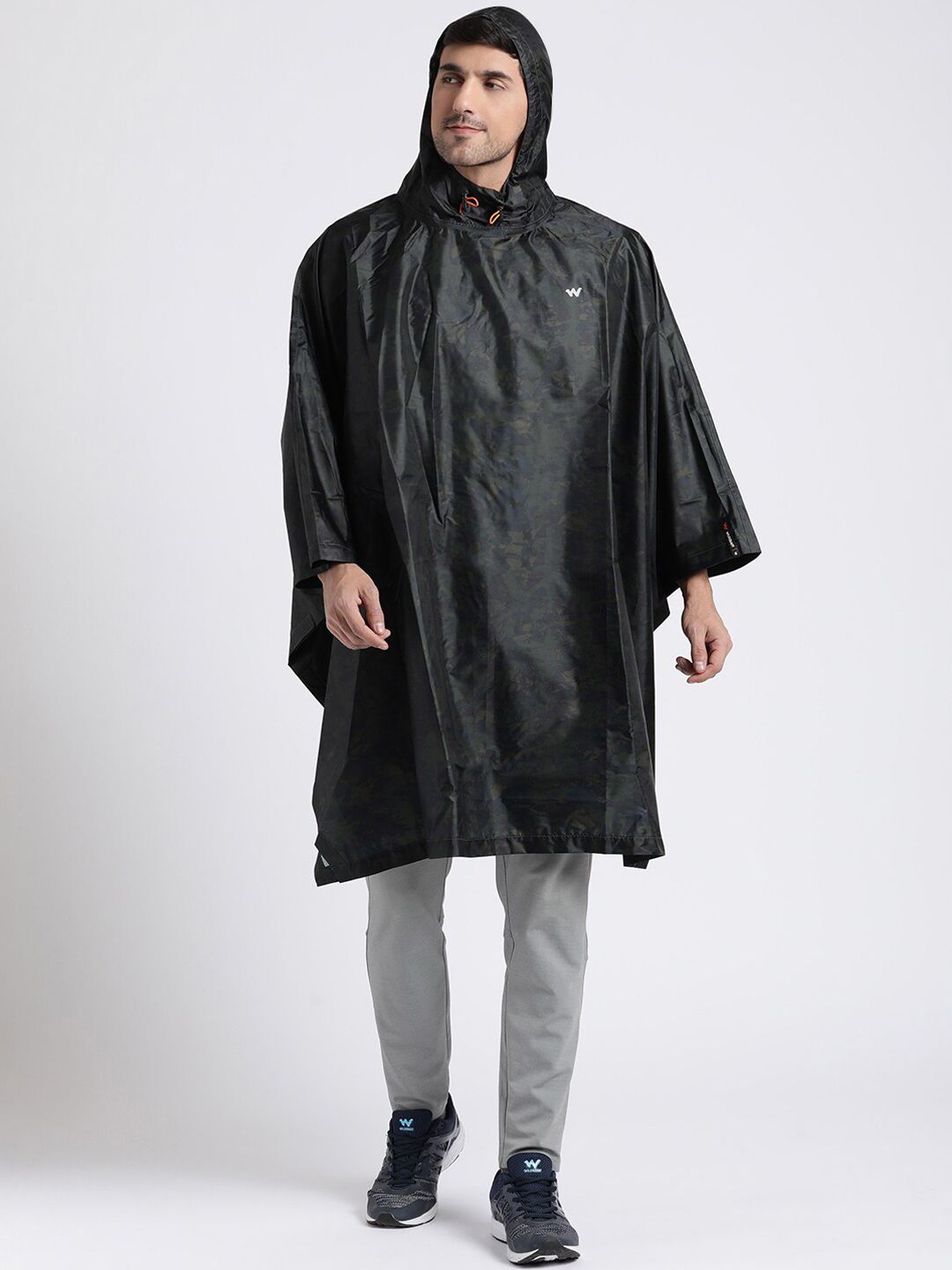 Wildcraft Printed Hooded Poncho Style Rain Jacket-picture-16