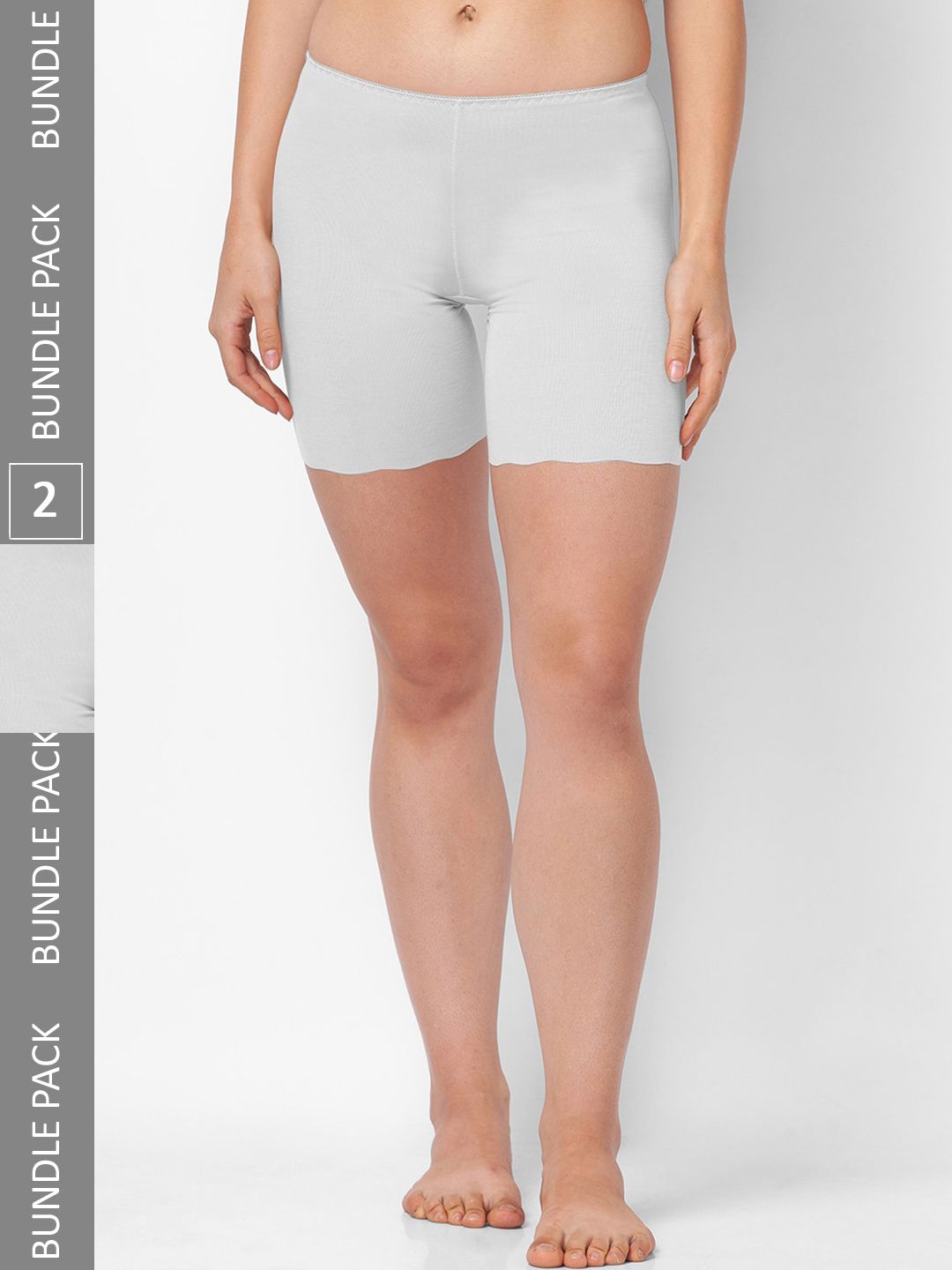 FashionRack Women Pack Of 2 Mid-rise Cotton Boy Shorts-picture-15