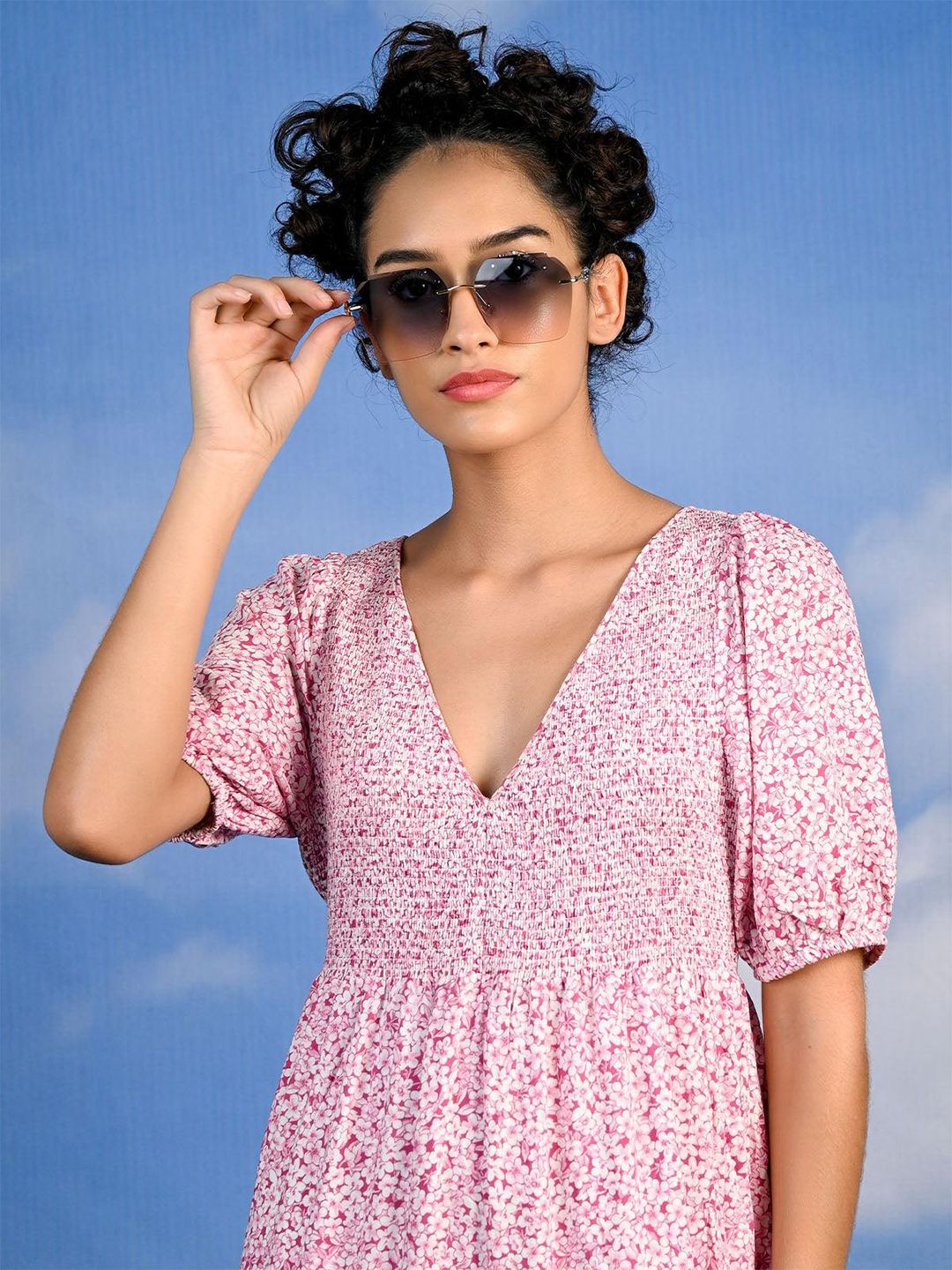 ODETTE Women Rectangle Sunglasses With UV Protected Lens-picture-27