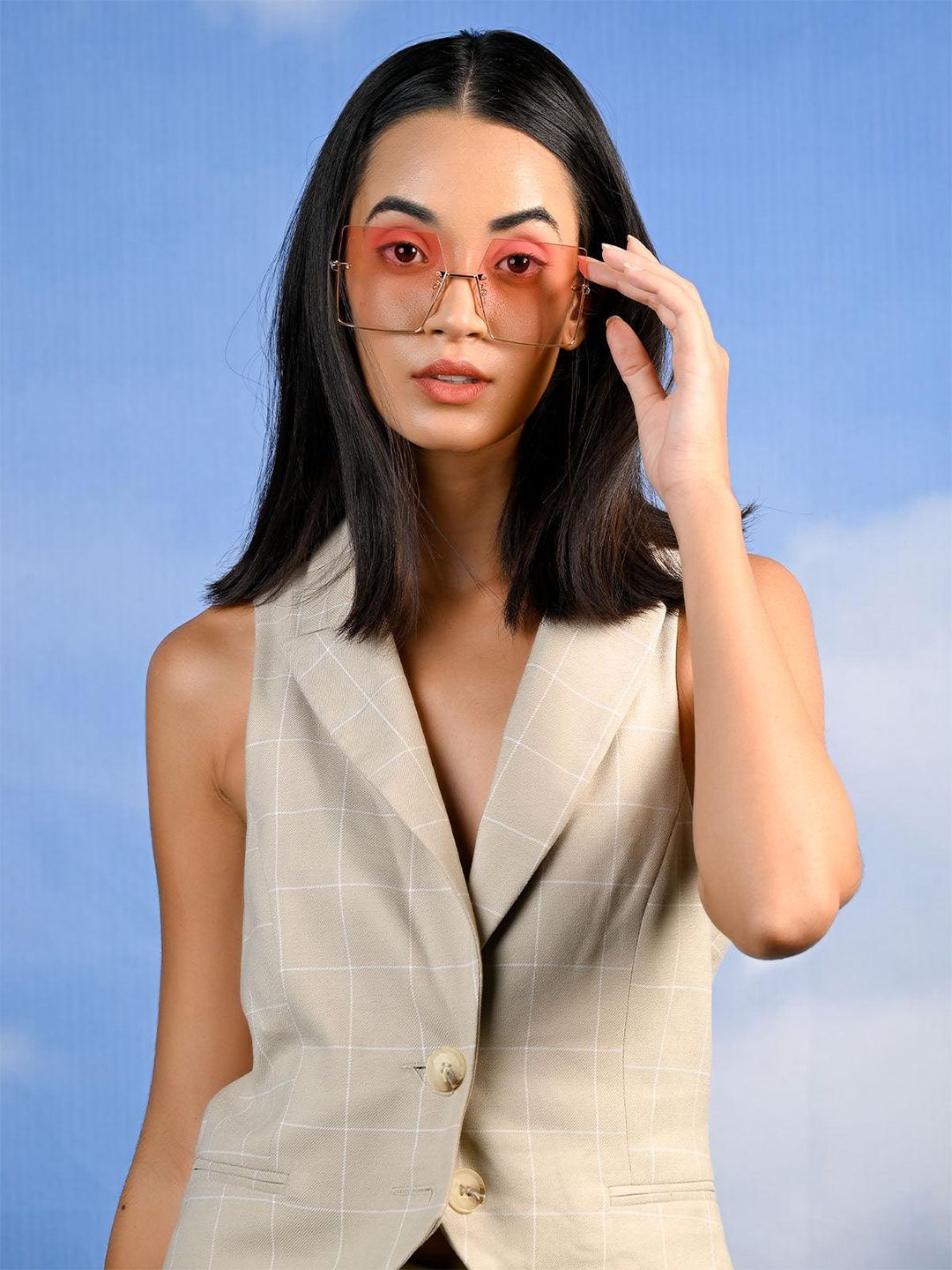 ODETTE Women Oversized Sunglasses With UV Protected Lens-picture-17