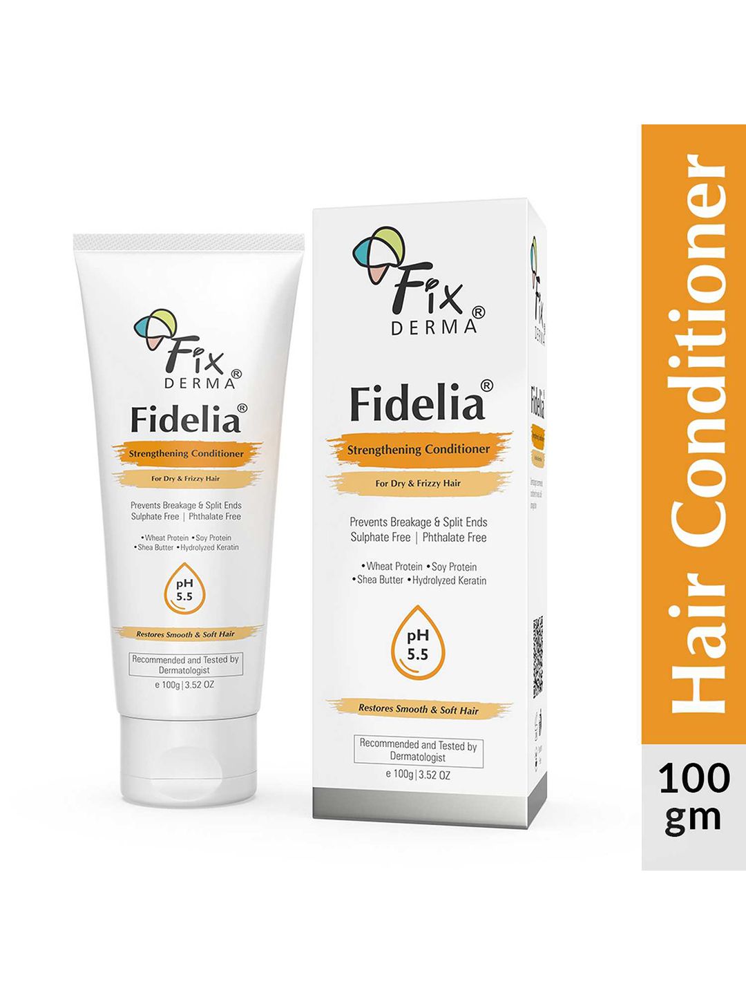 FIXDERMA Fidelia Strengthening Hair Conditioner with Shea Butter For Dry Frizzy Hair- 100g-picture-23