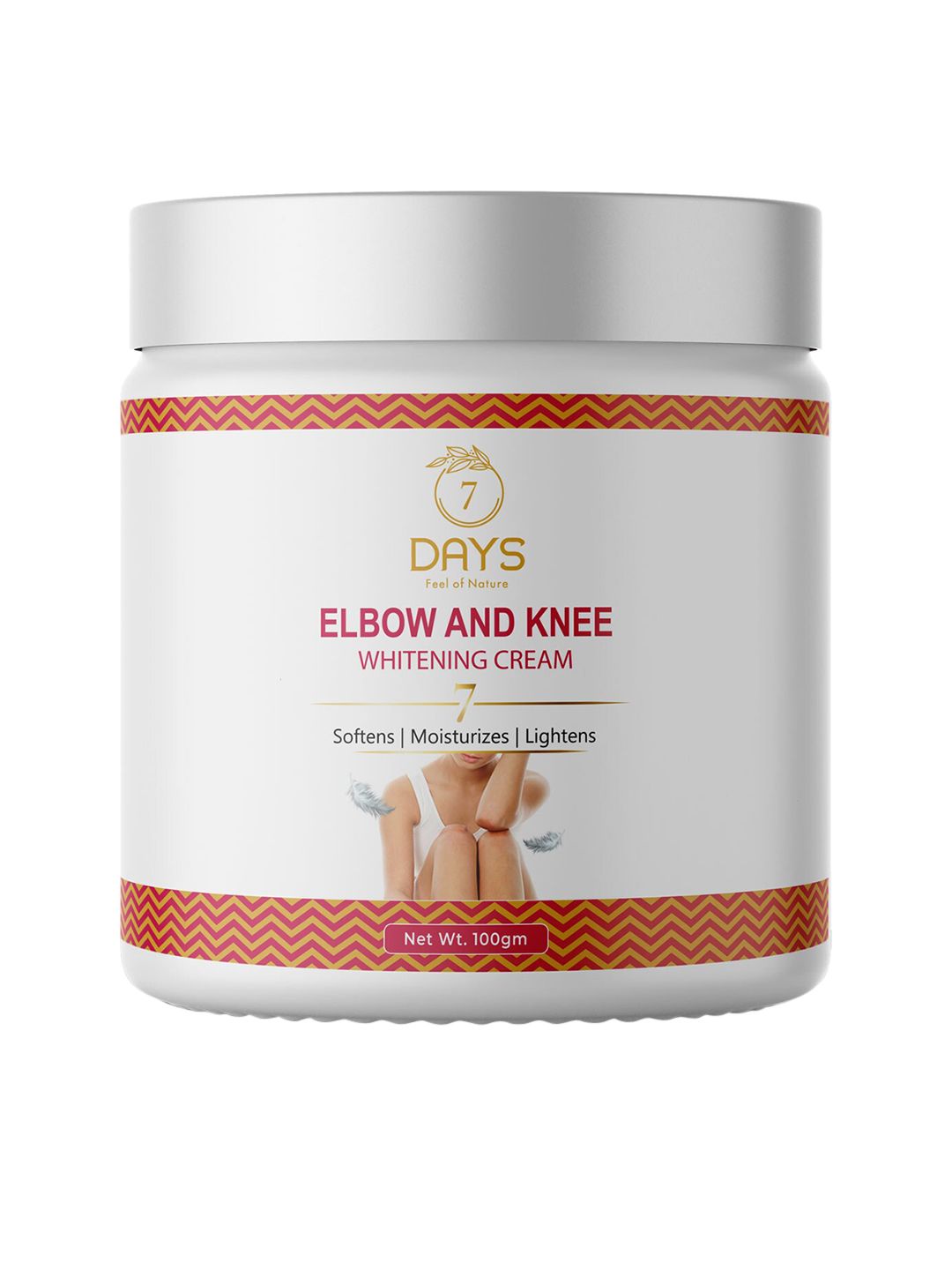 7 DAYS Elbow & Knee Whitening Cream For Softening Moisturizing & Lightening - 100g