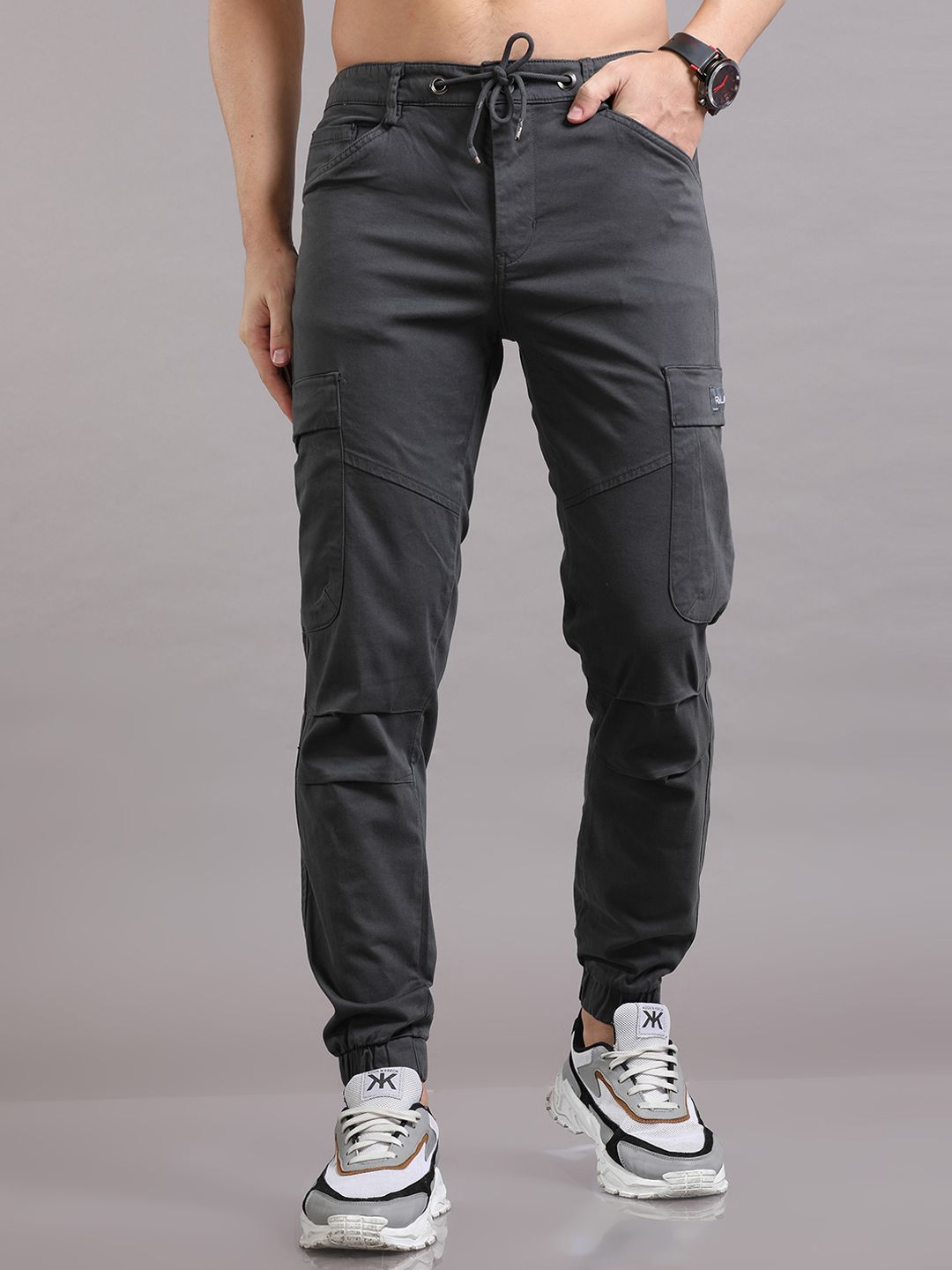 Reslag Men Mid-Rise Cotton Cargos