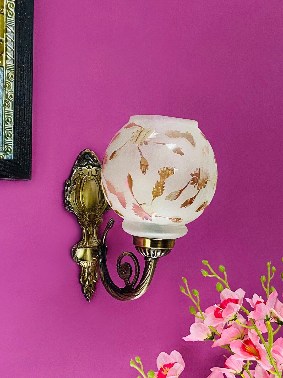 foziq Yellow & Gold Toned Wall Lamp-image-7
