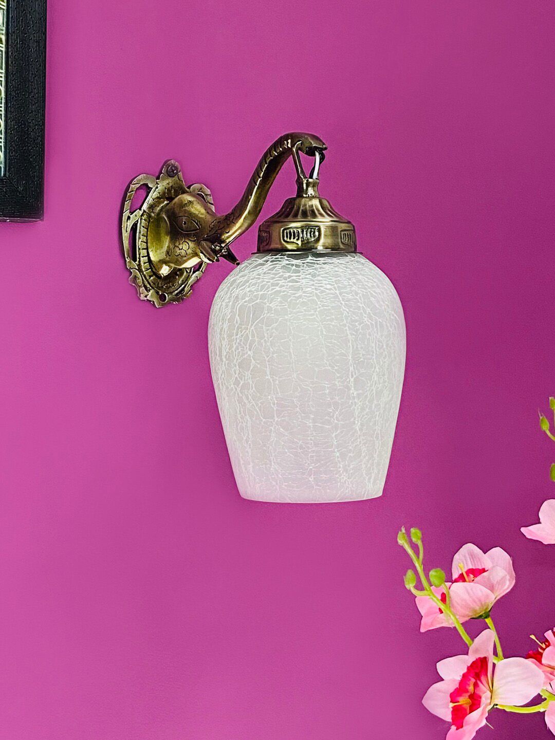 foziq White Textured Glass Wall Lamps-image-21