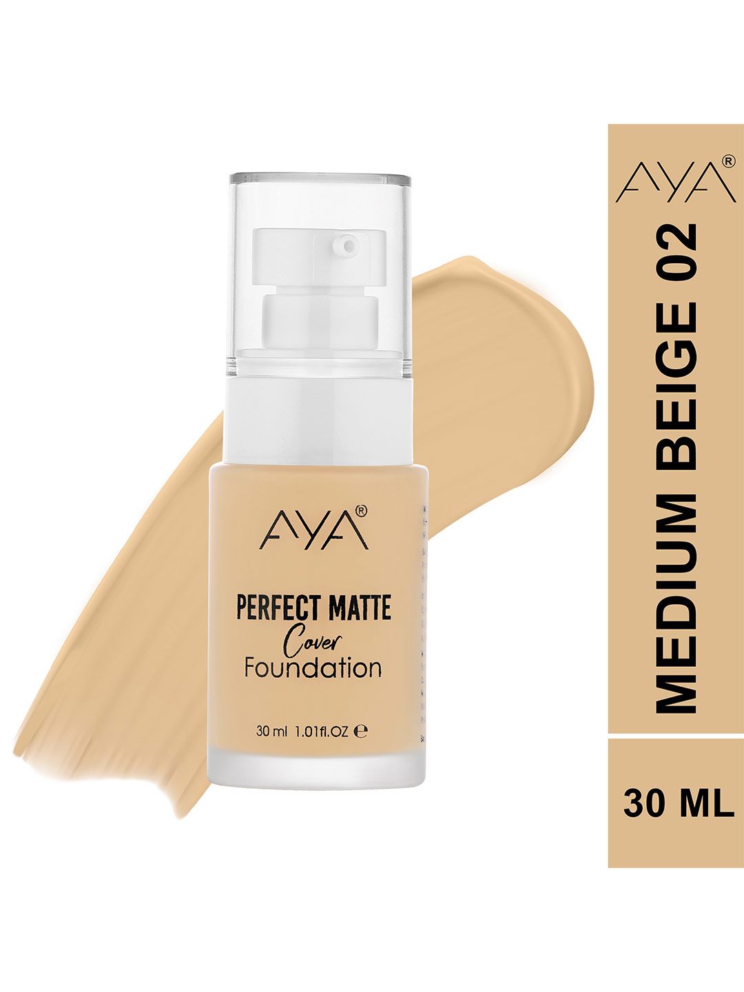 AYA Perfect Matte Water Resistant Cover Foundation 30 ml Medium Beige 02-picture-20