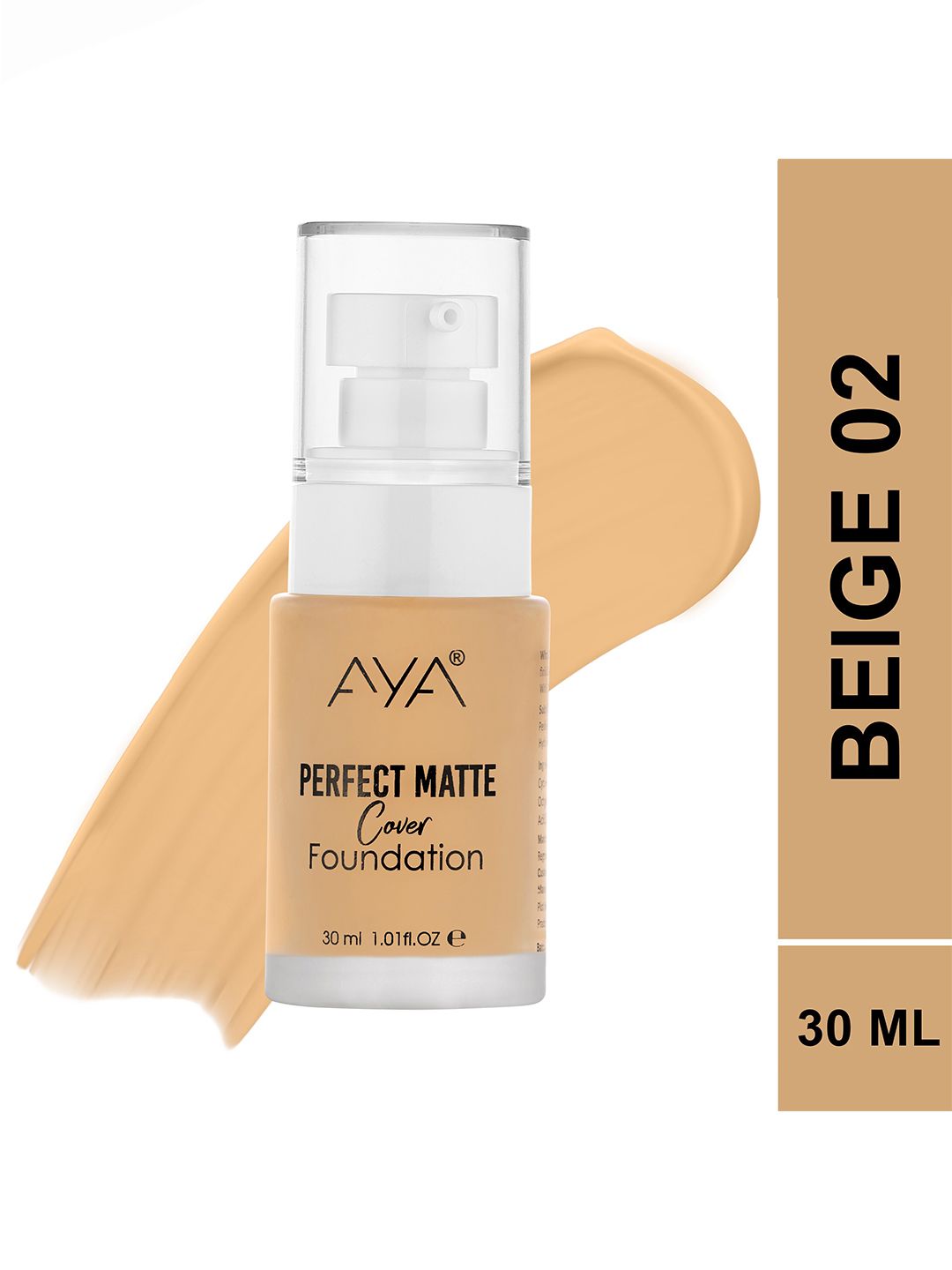 AYA Perfect Matte Water Resistant Cover Foundation 30 ml - Medium Beige 02-image-42
