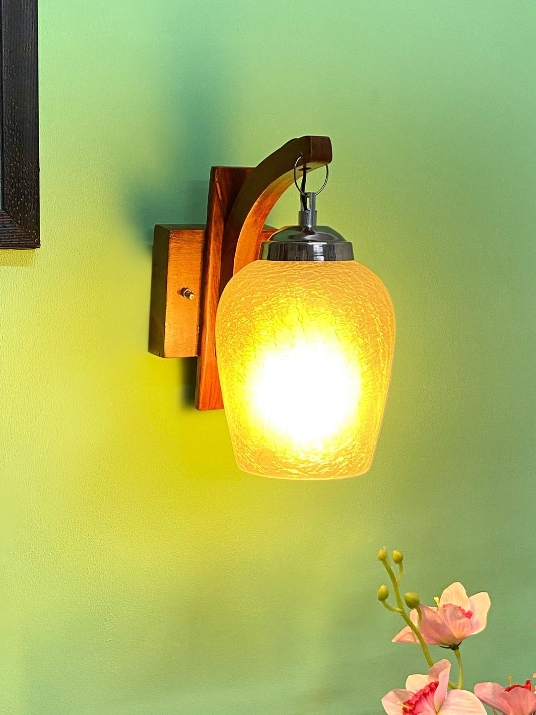 foziq White Textured Glass Wall Lamps-picture-38