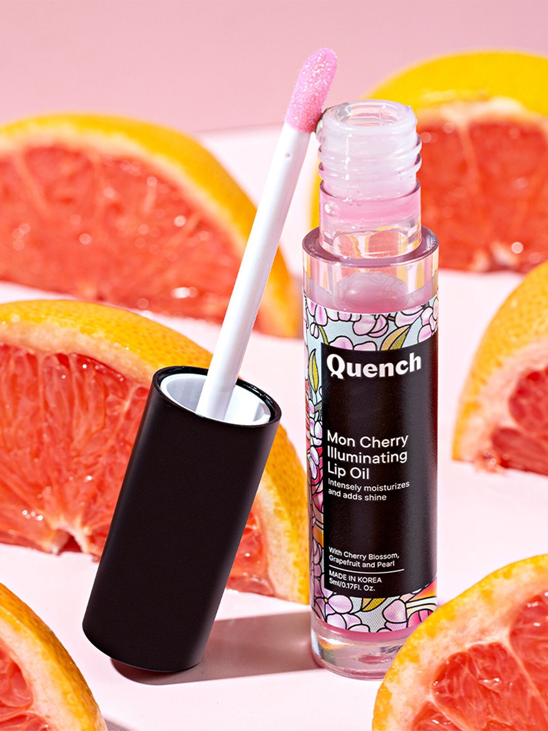 Quench Mon Cherry Illuminating Lip Oil (Pink), 5ml-image-40
