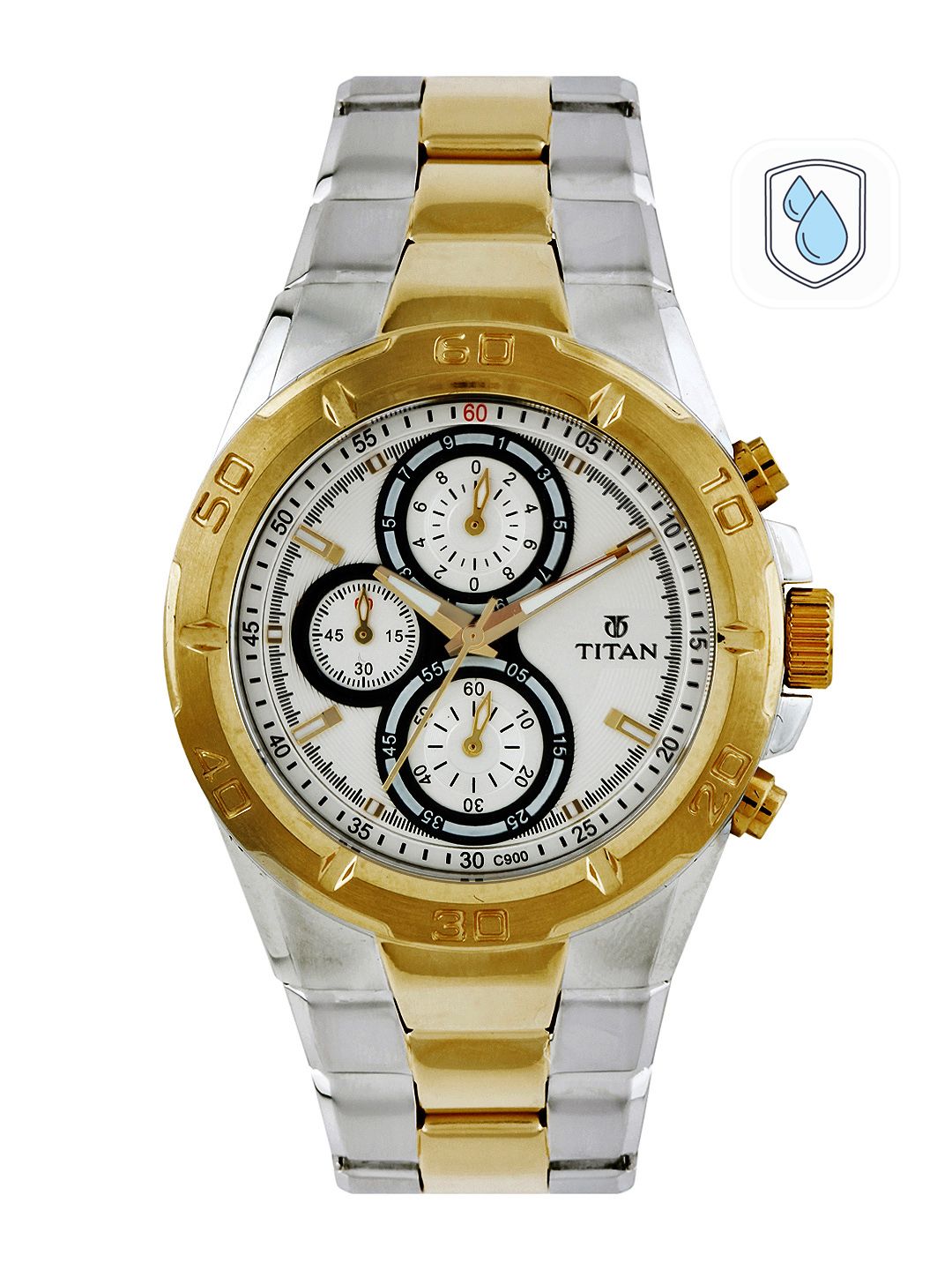Titan Men Silver-Toned Dial Chronograph Watch NE9308BM01J-image-25