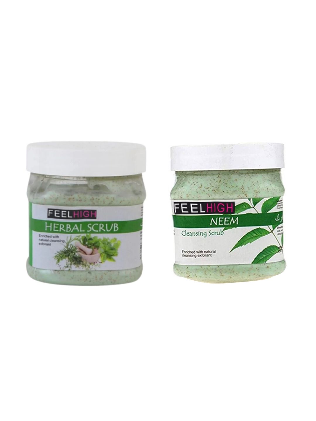FEELHIGH Set Of 2 Neem Cleansing & Herbal Face Scrubs - 500 ml Each-picture-12
