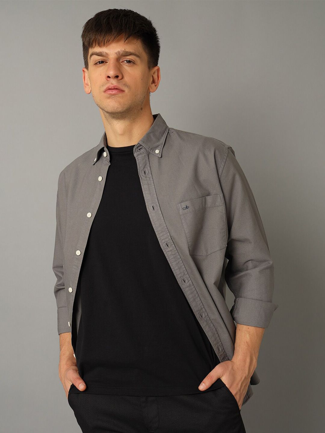 Aldeno Comfort Button Down Collar Pure Cotton Casual Shirt-picture-32