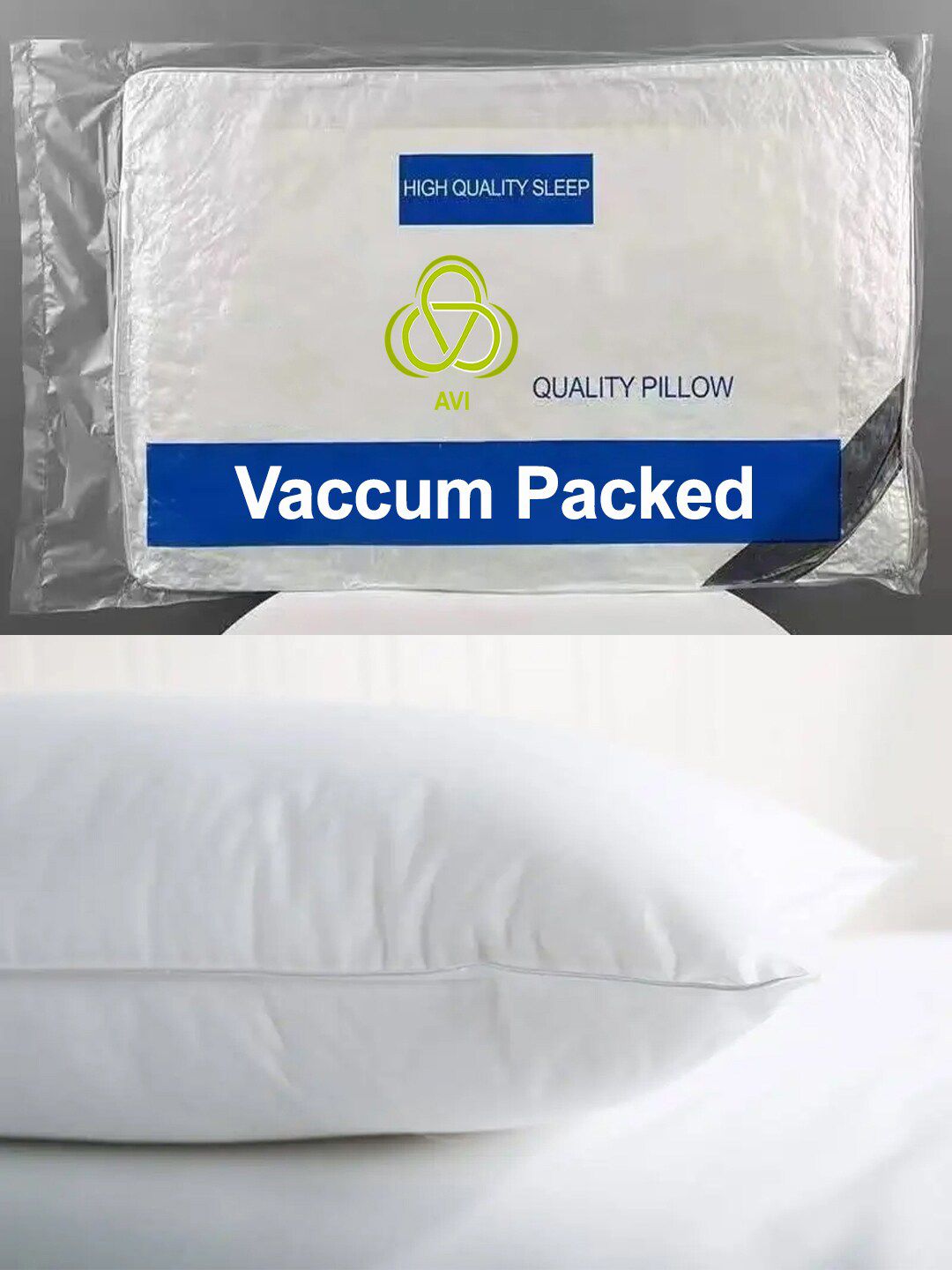 AVI 4 Pcs White Medium-Firm Microfiber Sleep Pillows-image-47