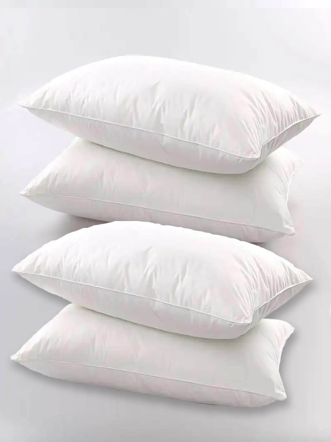 AVI 4 Pieces Microfiber Filled Medium-Firm Soft Bed Pillows-image-5