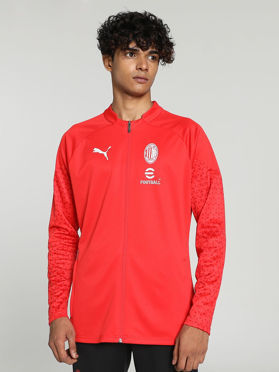 Puma AC Milan Soccer dryCELL Training or Gym Sporty Jacket-picture-16
