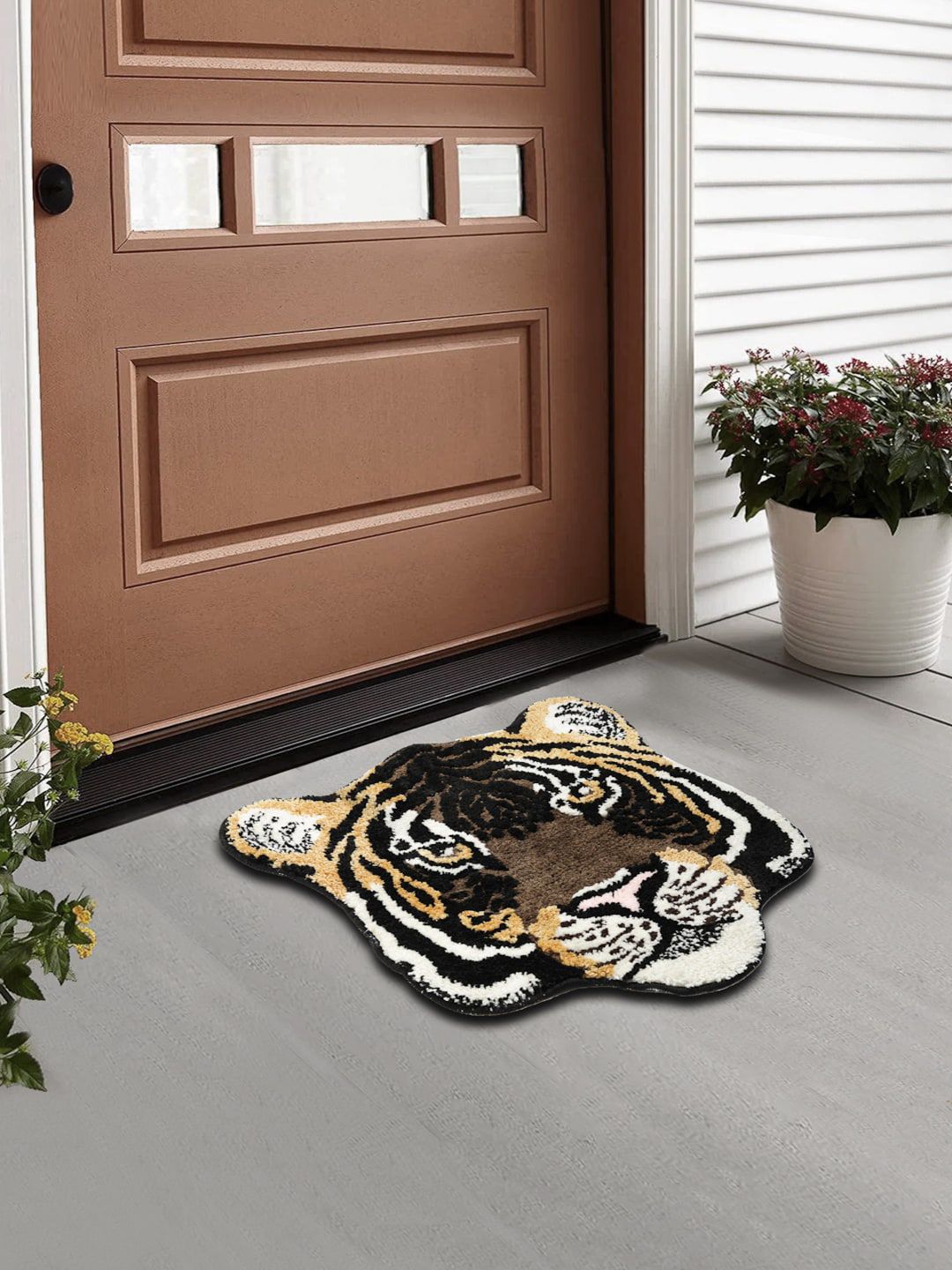 FABINALIV Black Abstract Printed Doormat-picture-20