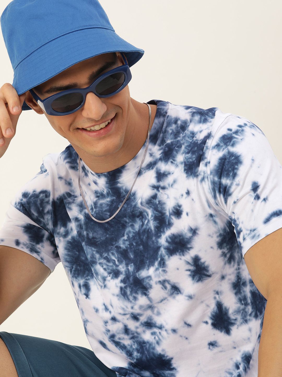 Harvard Tie and Dye Round Neck Short Sleeves Casual T-shirt-picture-11