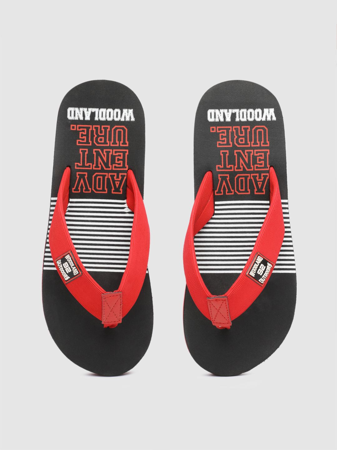 Woodland Men Printed Thong Flip-Flops-image-13