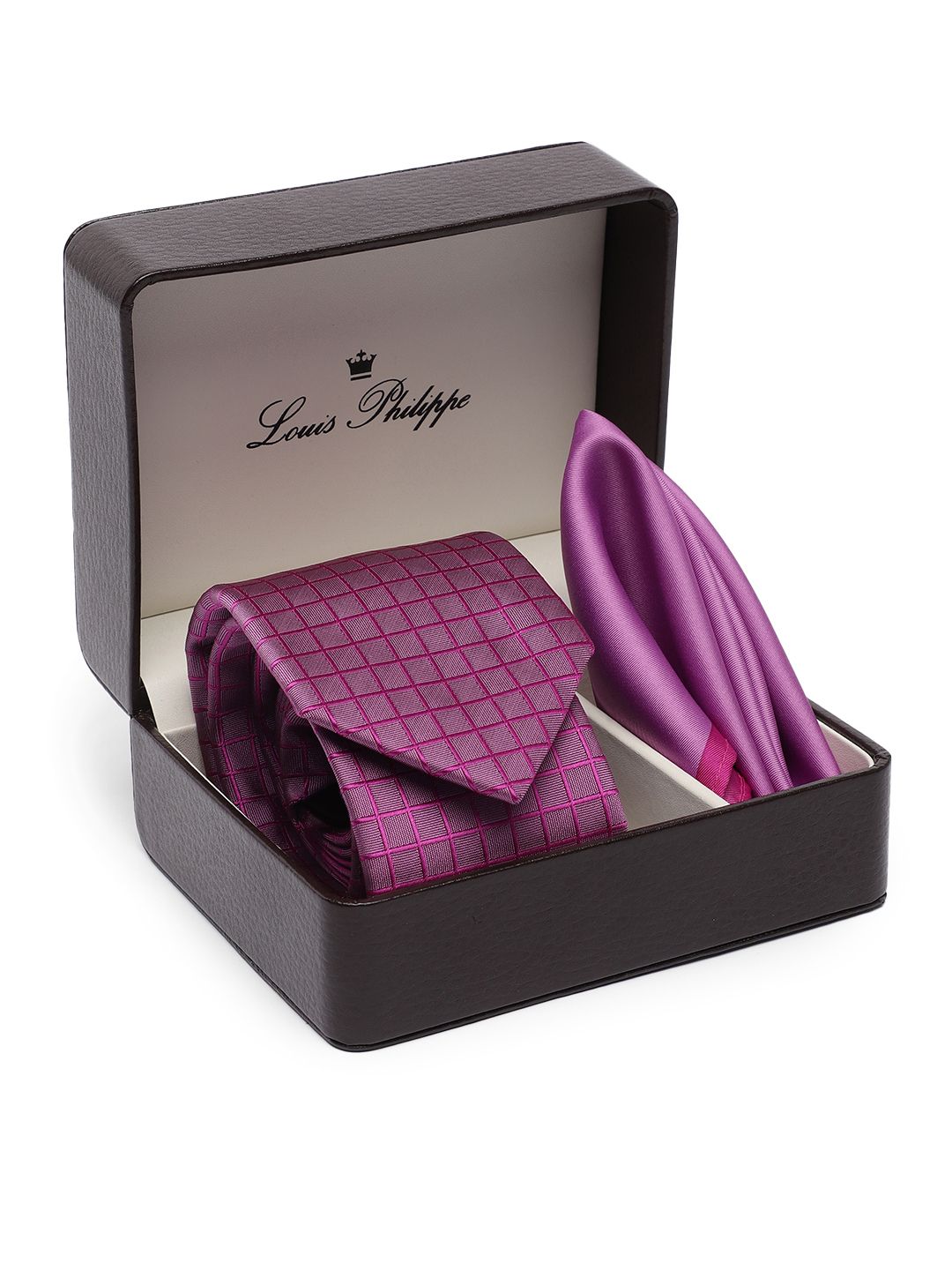 Louis Philippe Men Patterned Accessory Gift Set-picture-35