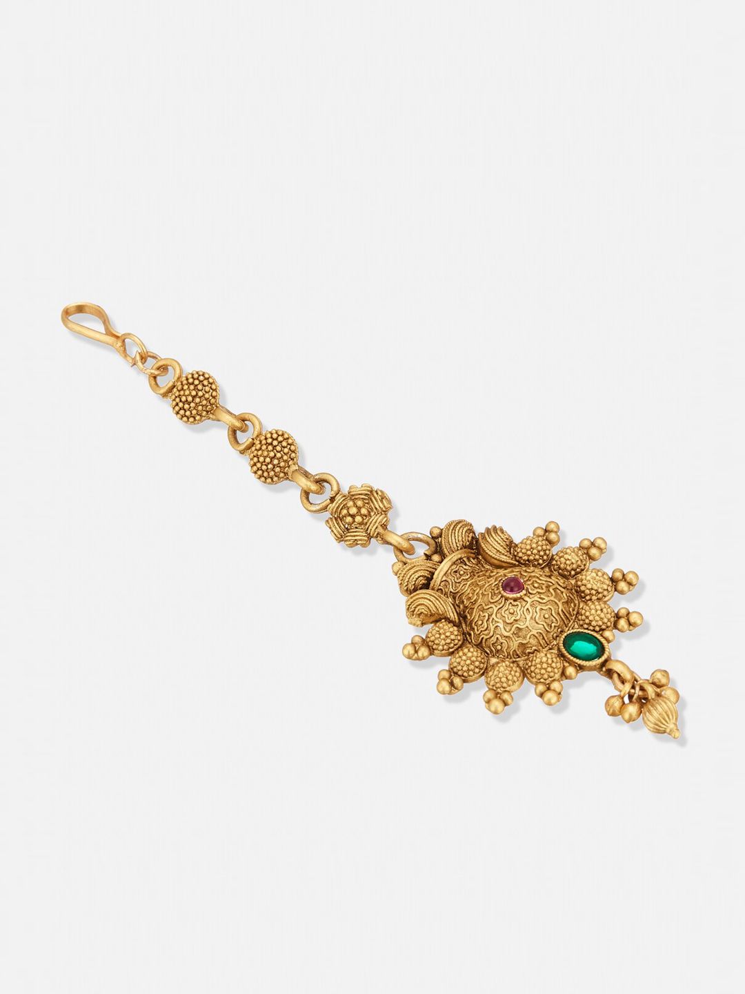 ATIBELLE Set Of 2 Gold-Plated Mangalsutra & Maang Tika