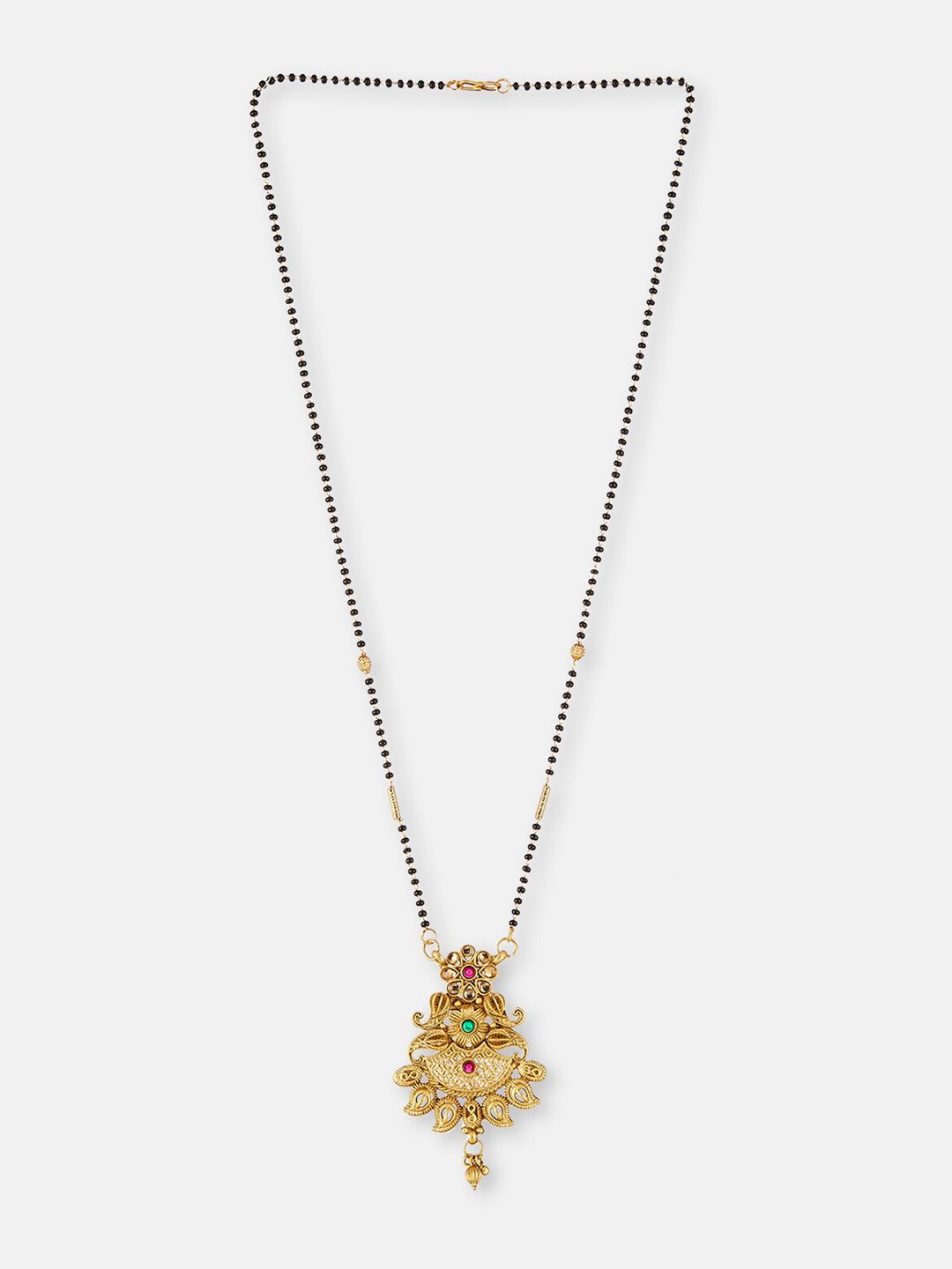 ATIBELLE Set Of 2 Gold-Plated Mangalsutra & Maang Tika