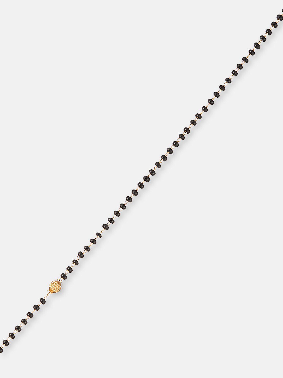 ATIBELLE Set Of 2 Gold Plated Stone Studded & Beaded Mangalsutras With Earrings