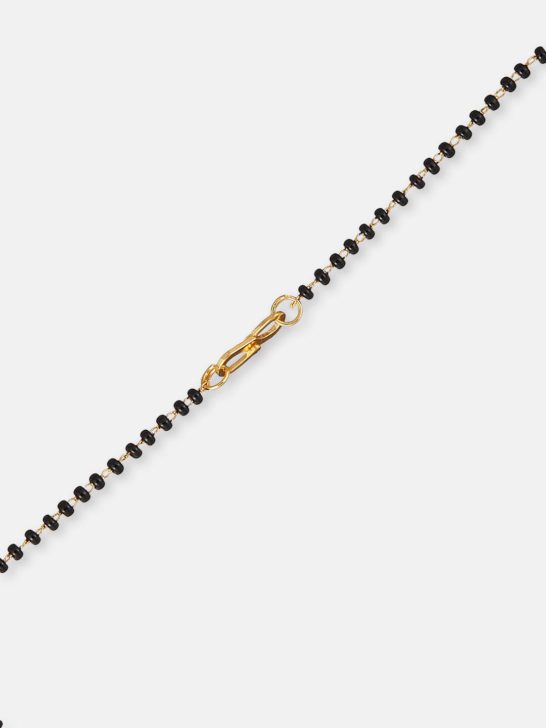 ATIBELLE Set Of 2 Gold-Plated Stone Studded & Beaded Mangalsutra With Maangtikka