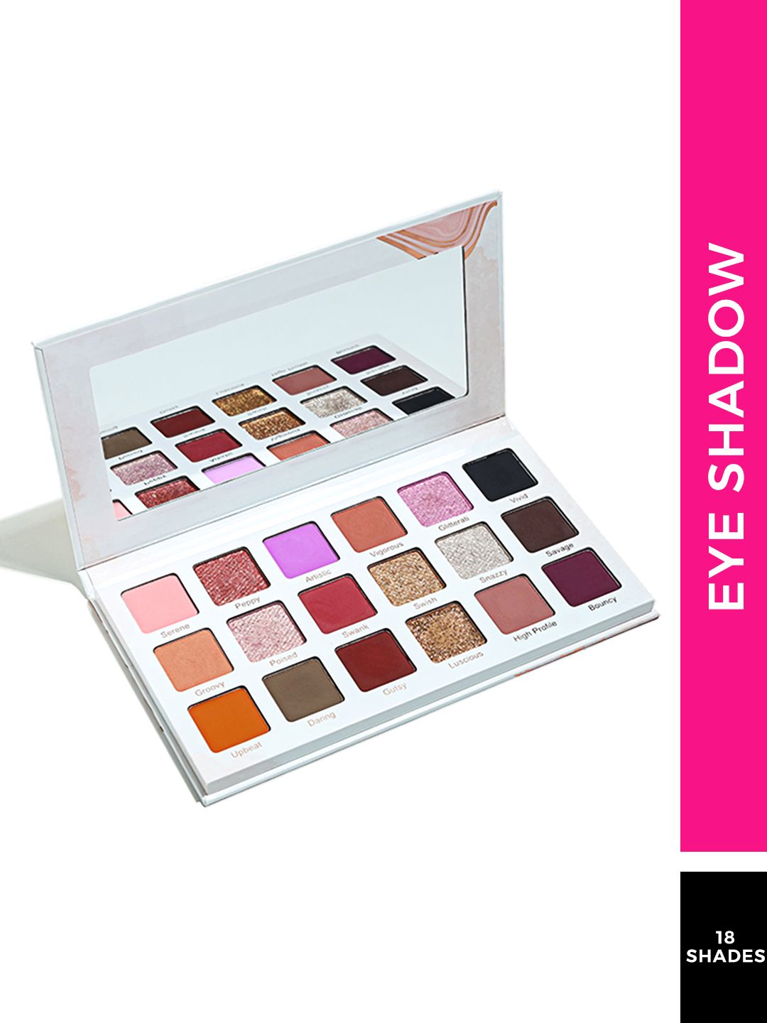 Praush The Showstopper Eyeshadow Palette With 18 Pigmented Shades - 140gm