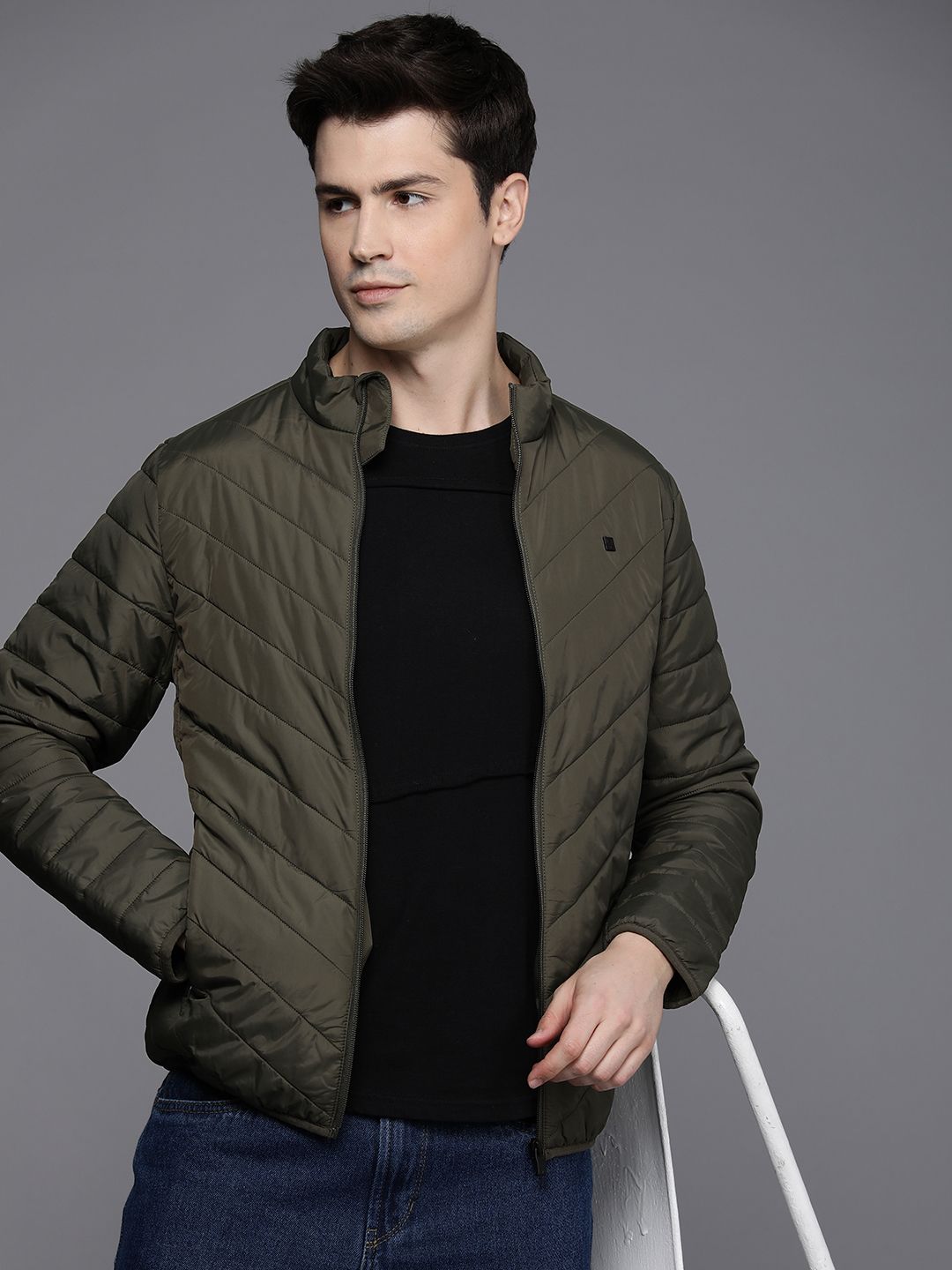 Allen Solly Solid Long Sleeves Padded Jacket-picture-47