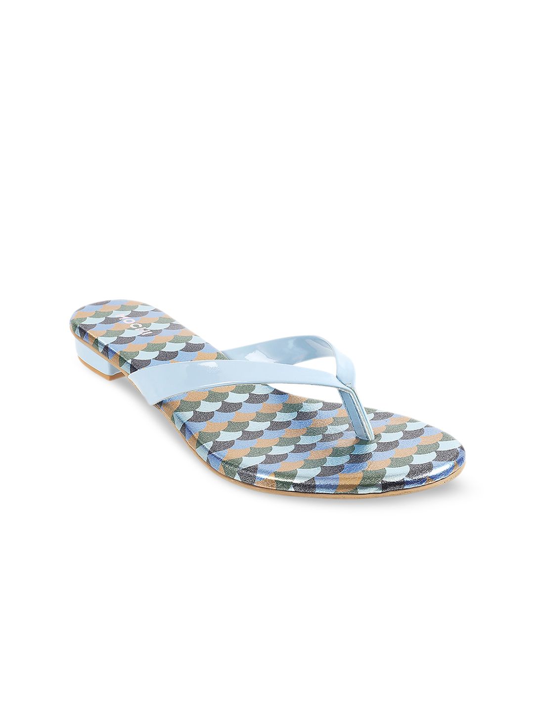 Mochi Printed Open Toe Flats-picture-35