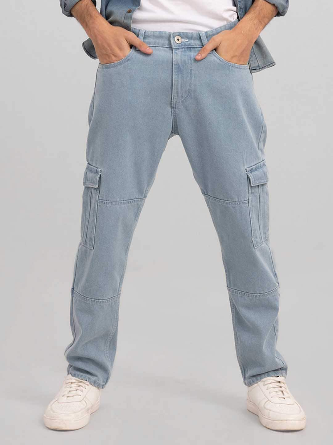 Snitch Men Blue Relaxed Fit Clean Look Stretchable Jeans