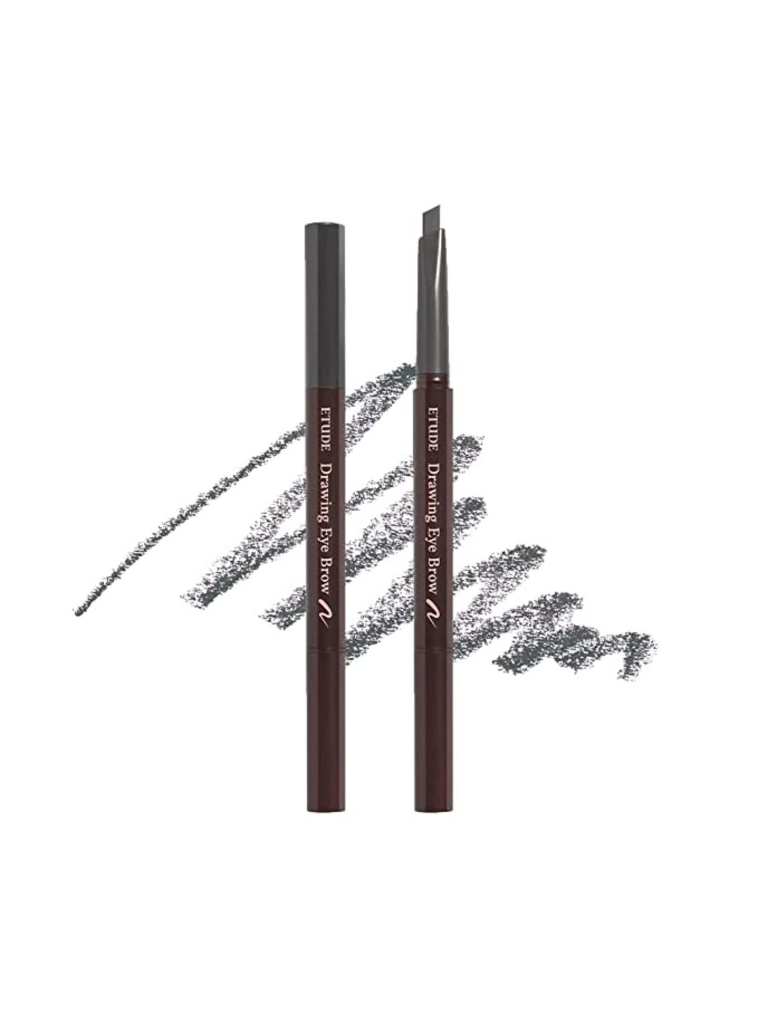 ETUDE Long-Lasting Drawing Eyebrow Pencil with Spoolie Brush - Dark Gray 4-picture-10