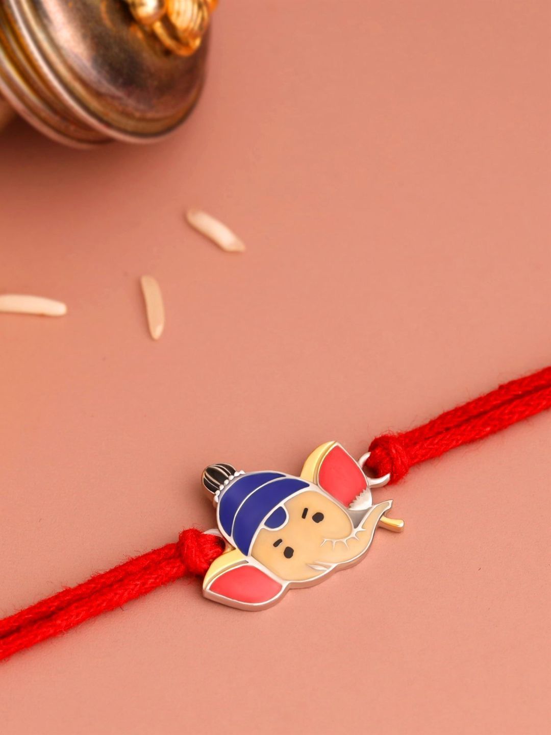 KUBERBOX Kids 925 Sterling Silver Bal Ganesha Rakhi-picture-26