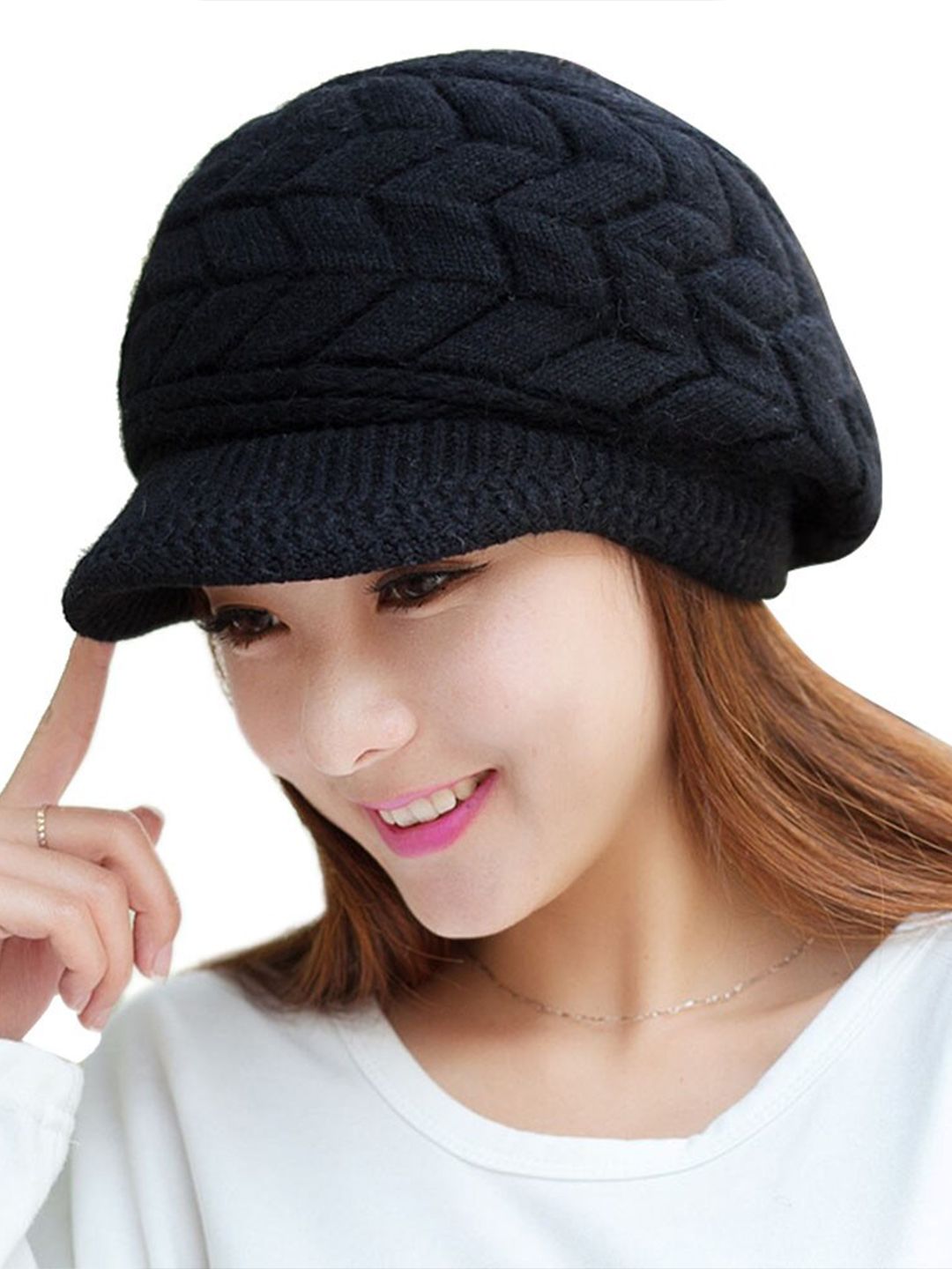 Alexvyan Women Self Design Acrylic Beanie-picture-33