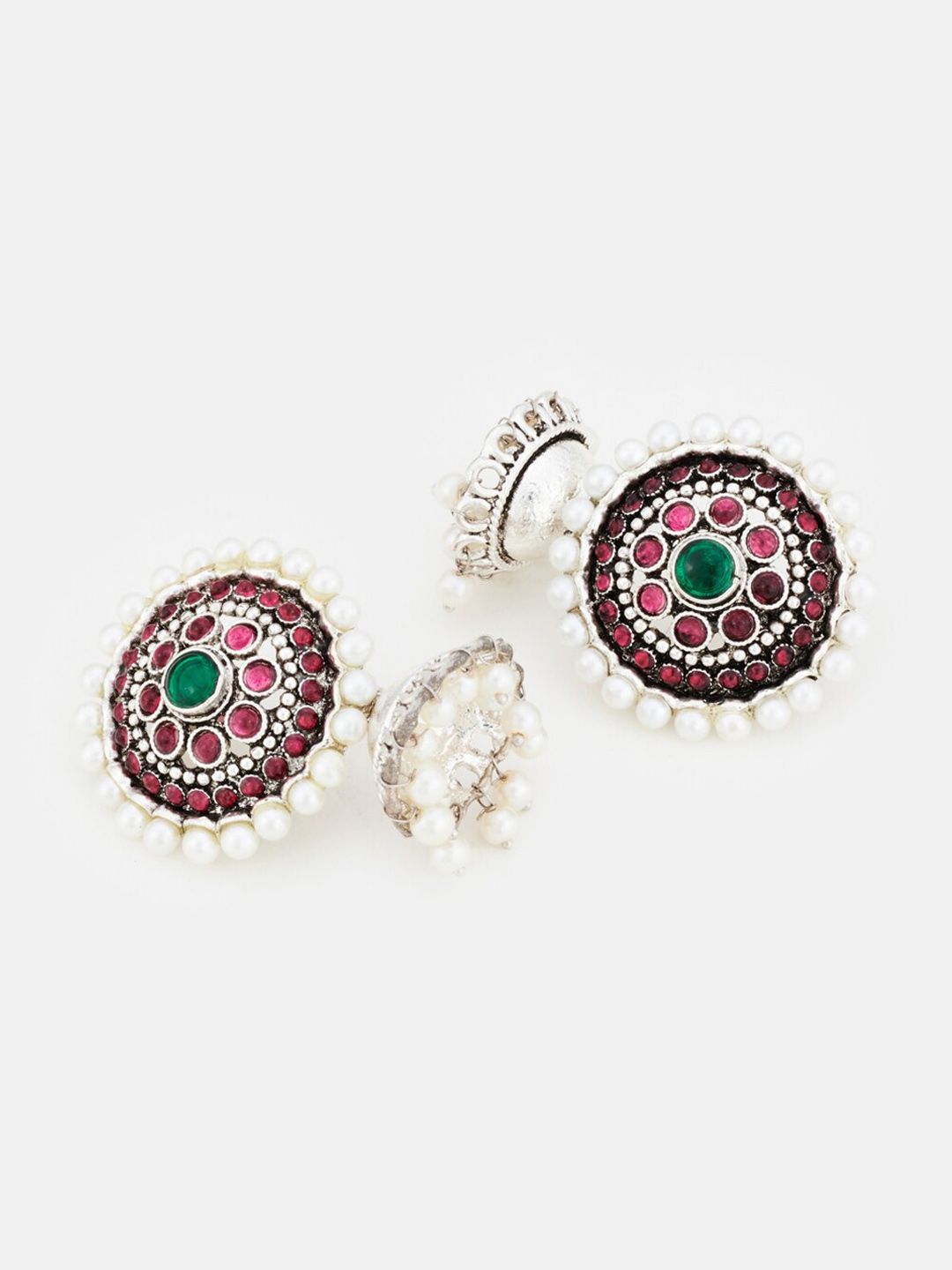 ATIBELLE Set of 2 Contemporary Jhumkas Earrings