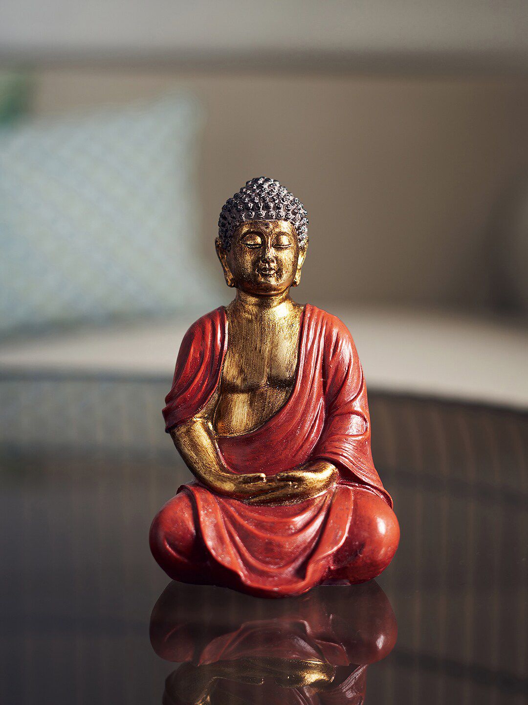 Pure Home and Living Red Buddha Showpiece-picture-46