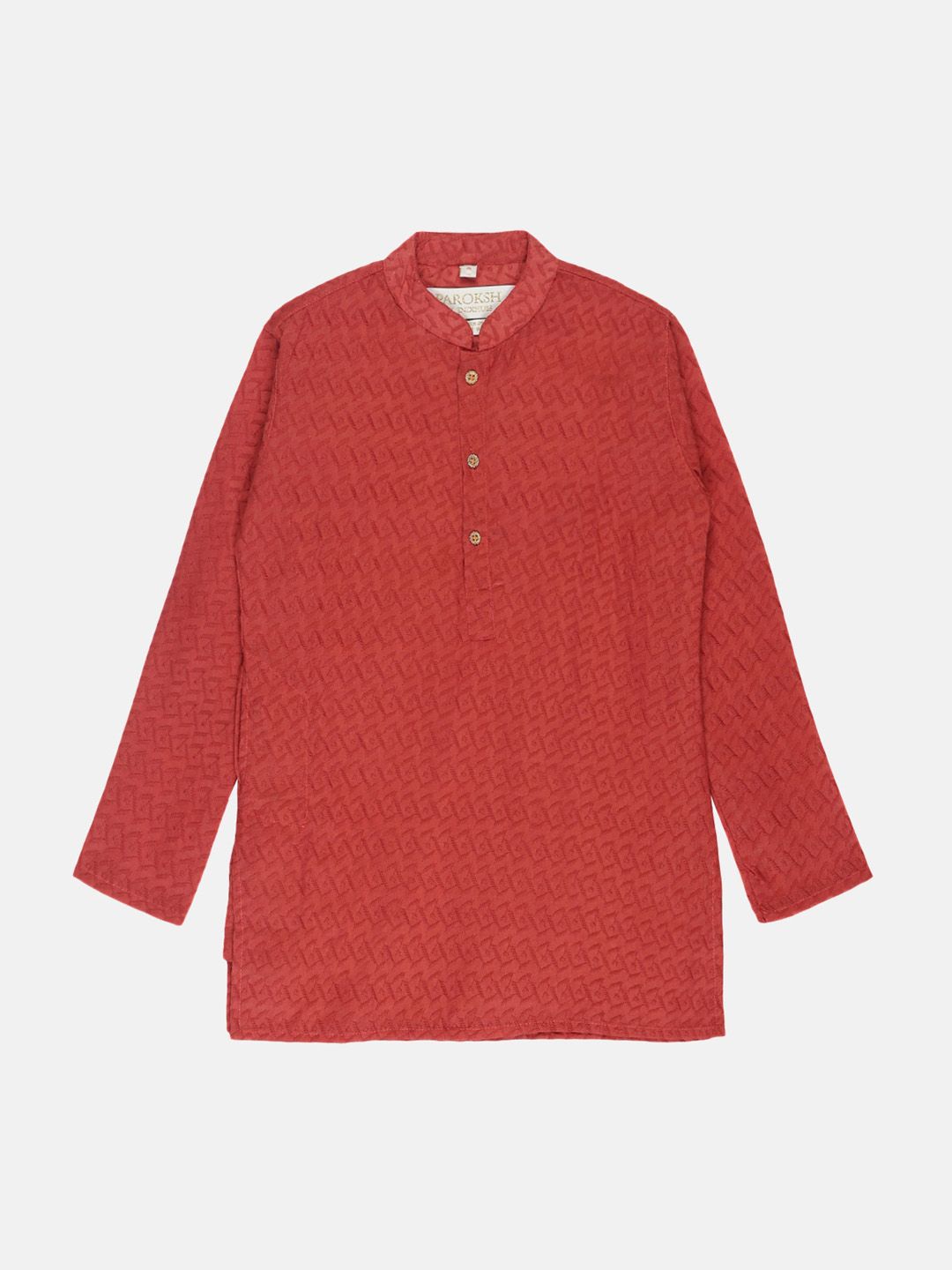 PAROKSH Boys Ethnic Motifs Mandrain Collar Embroidered Kurta-picture-34