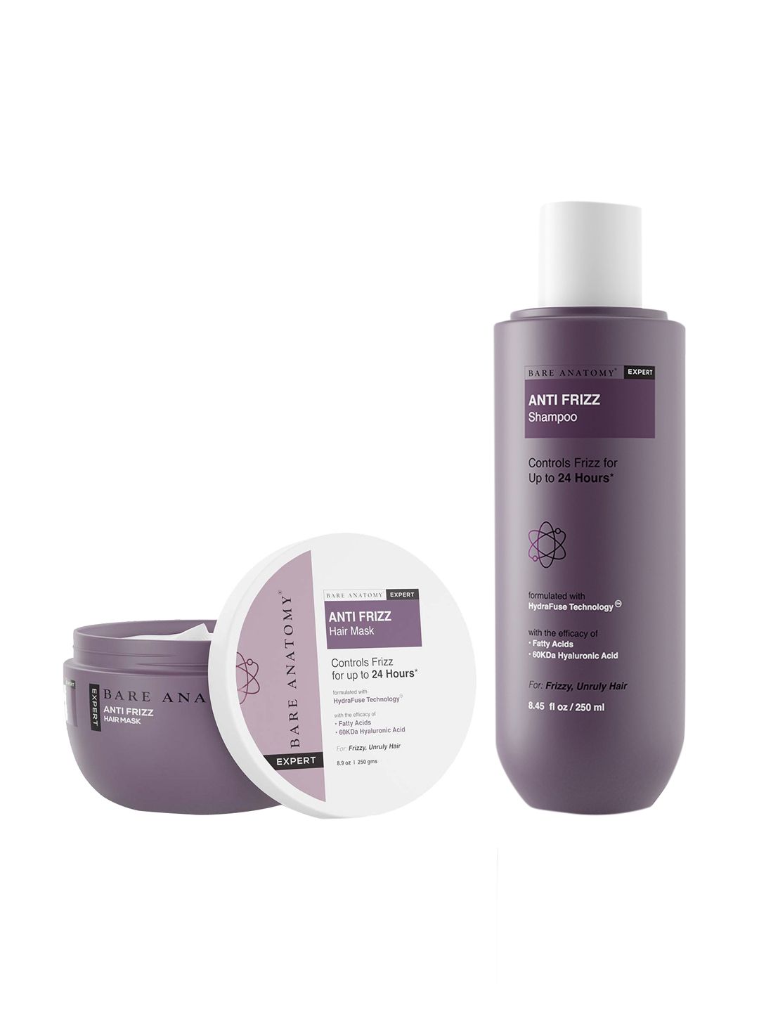 Bare Anatomy Expert Anti-Frizz Shampoo & Hair Mask Kit-image-43